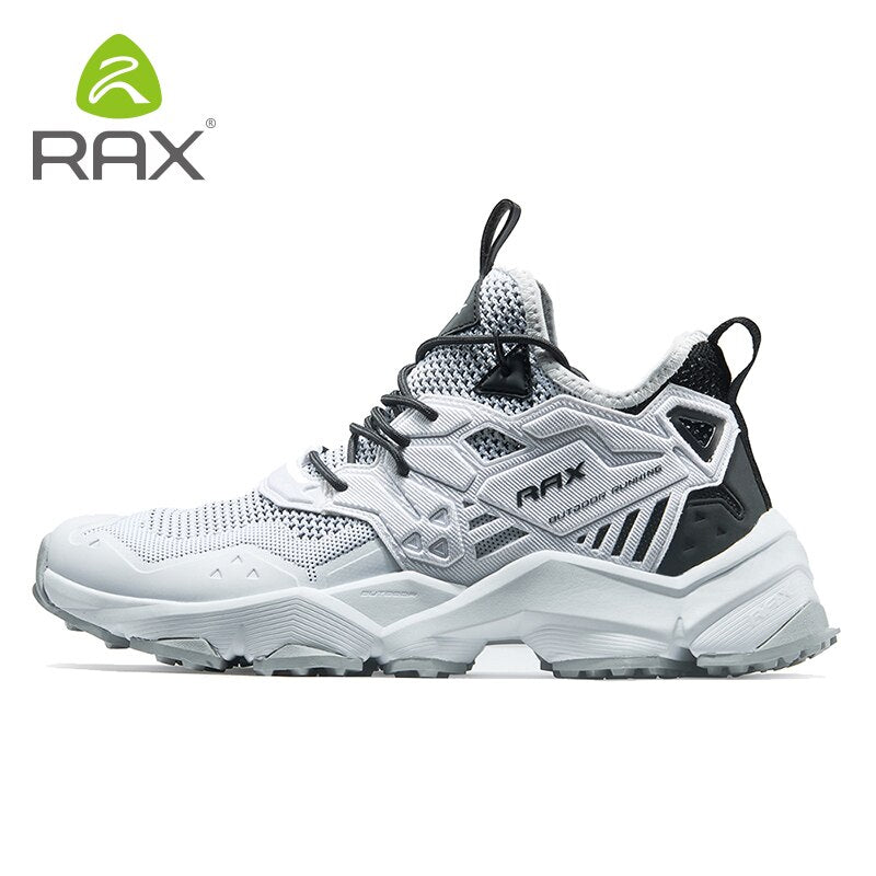 RAX Running Shoes Men&Women Outdoor Sport Shoes Breathable Lightweight Sneakers Air Mesh Upper Anti-slip Natural Rubber Outsole