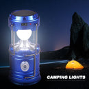 Solar LED Portable Lantern Tent Lamp Telescopic Torch Waterproof Camping Light Waterproof Emergency Flashlight  Working Lighting