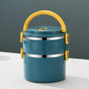 New Portable Thermal Lunch Box Set of Adult Stainless Steel Thermal Lunch Box for Hot Food Thermal Lunch Bag Neutral