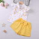 Humor Bear Baby Girl Clothes Fashion New Girls Clothing Sets Kids Clothes Toddler Girl Cute Bow T-shirt+ Pants Set