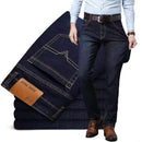 Fashion Brand Clothing Slim Men Business Casual Jeans Man Oversize Denim Pants Trousers Baggy Stretch Jeans Autumn