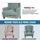 Arm Back Chair Cover Elastic Armchair Wing Chair Cover Stretch Protector Slipcover for Home Furniture Living Room 2 Piece/set