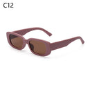 Y2K Square Sunglasses Fashion Colorful Frame Sun Glasses Women Men Retro Street Shooting Shades UV400 Eyeglasses