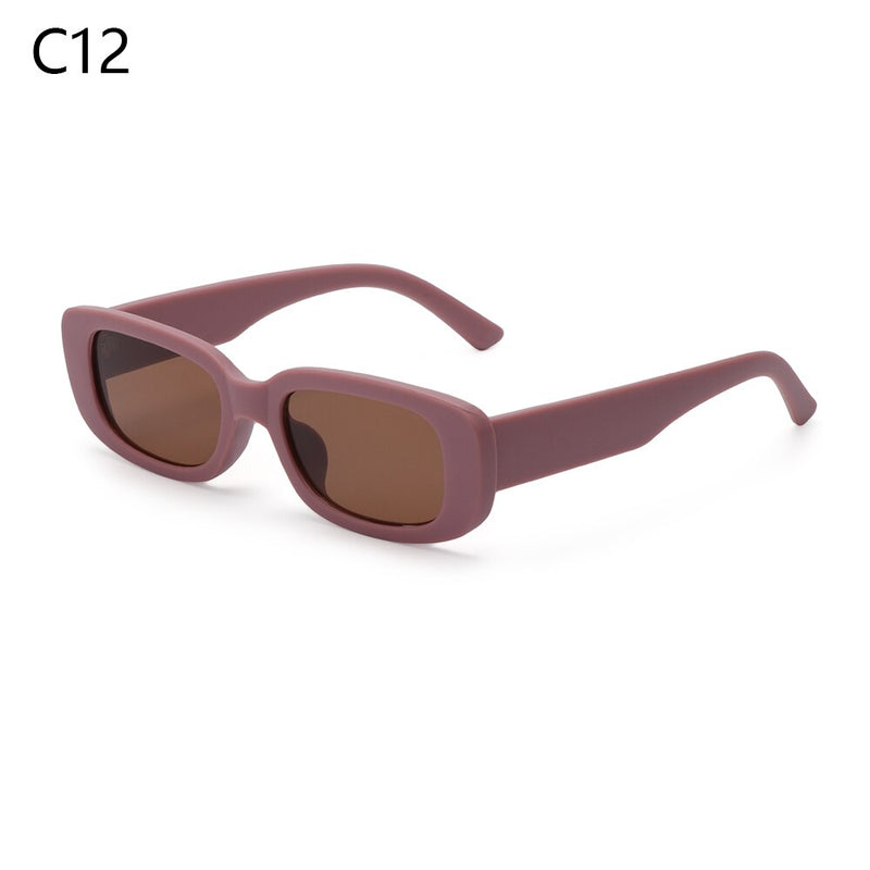 Y2K Square Sunglasses Fashion Colorful Frame Sun Glasses Women Men Retro Street Shooting Shades UV400 Eyeglasses