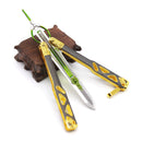 21cm Apex Octane Heirloom Knife Legends Game Cosplay Butterfly Balisong Weapon Luminous Model Metal Props Collection Toy