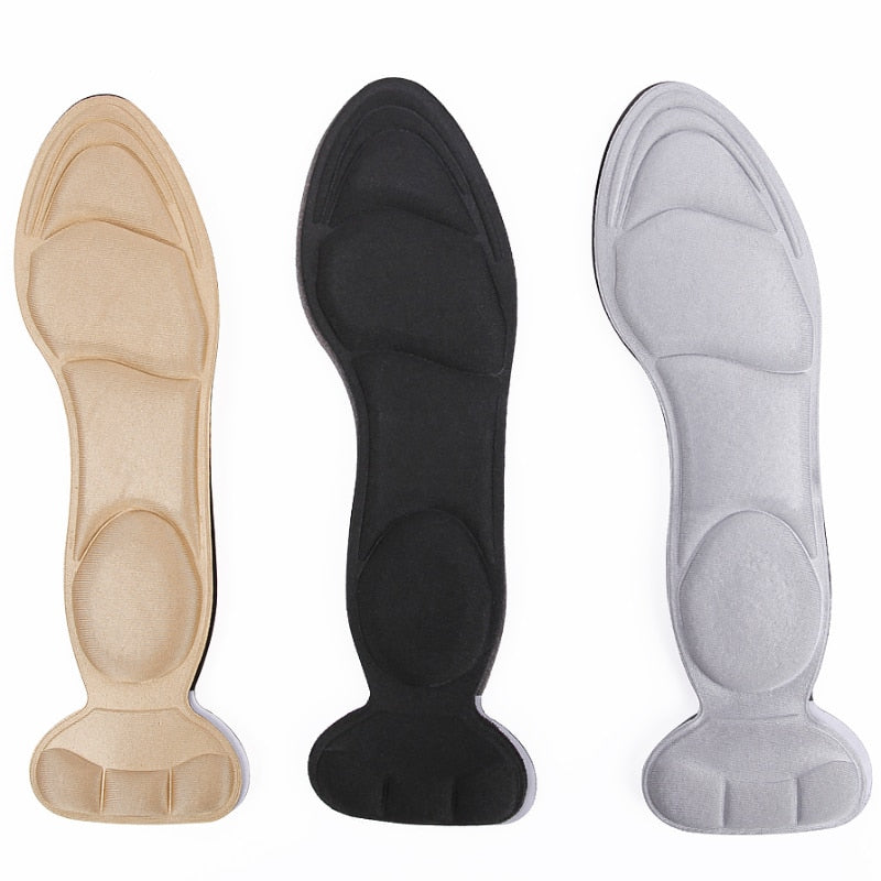 2pcs Insole Pad Inserts Heel Post Back Breathable Anti-slip for High Heel Shoe Insert Protector Shoes Insoles Memory Foam Insole