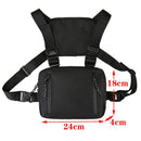 Functional Tactical Chest Bag For Men Fashion Bullet Hip Hop Vest Streetwear Bag Waist Pack Unisex Black Chest Rig Bag 899