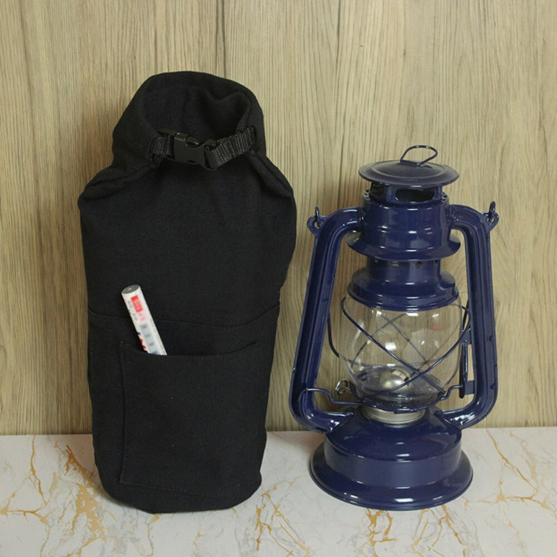 35cm Retro Outdoor Camping Kerosene Lamp Storag Bag Lantern Oil Lamp Holder Vintage Photo Props Camping Hiking Tent Lights Cover