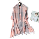 Scarf Plaid Long Shawl Fashion Headband Wraps Women Scarves Bandana Hijab Tassels Female Foulard Cotton Feeling Stoles