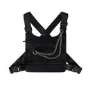 Functional Tactical Chest Bag For Men Fashion Bullet Hip Hop Vest Streetwear Bag Waist Pack Unisex Black Chest Rig Bag 899