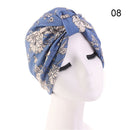 Women Shine Silver Gold Knot Twist Turban Headbands Cap Autumn Winter Warm Headwear Casual Streetwear Female Muslim Indian Hats