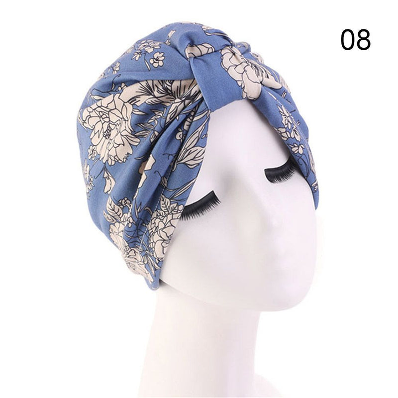 Women Shine Silver Gold Knot Twist Turban Headbands Cap Autumn Winter Warm Headwear Casual Streetwear Female Muslim Indian Hats