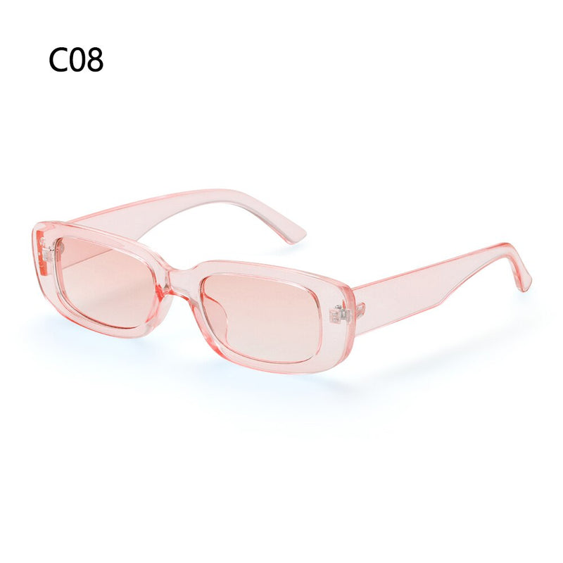 Y2K Square Sunglasses Fashion Colorful Frame Sun Glasses Women Men Retro Street Shooting Shades UV400 Eyeglasses