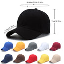 New Black Cap Solid Color Baseball Cap Snapback Caps Casquette Hats Fitted Casual Hip Hop Dad Hats for Men Women Unisex