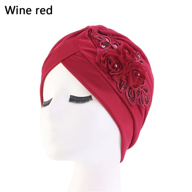 Women Shine Silver Gold Knot Twist Turban Headbands Cap Autumn Winter Warm Headwear Casual Streetwear Female Muslim Indian Hats