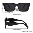 Fashion Square Sunglasses Woman Vintage Cat Eye Design Sun Glasses Female Male Personality Cool Retro Black Cateye Oculos