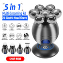 Mens 7 Blade Razor Replacement Shaving Heads Floating Washable Electric 7D Shavers Trimmers Kit Cutter Blades