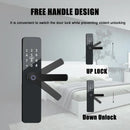 PHIPULO Smart Fingerprint Door Lock Bluetooth Biometric Electronic Door Lock for Tuya Remote Keyless Unlocking