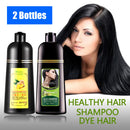 2PCS/Lot Mokeru Noni Herbal Black Hair Dye Shampoo Hair For Women Men Magic Fast Permanent Black Color Hair Dying Shampoo