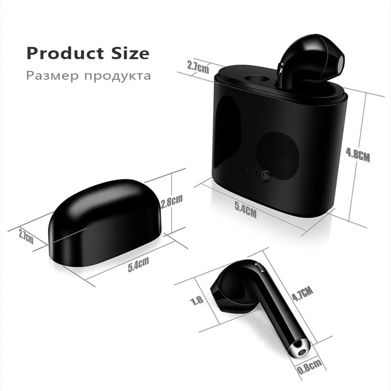 Hot Sale I7s  TWS Bluetooth Earphone Stereo Earbud Wireless Bluetooth Earphones In-ear Headsets For All Smart Phone