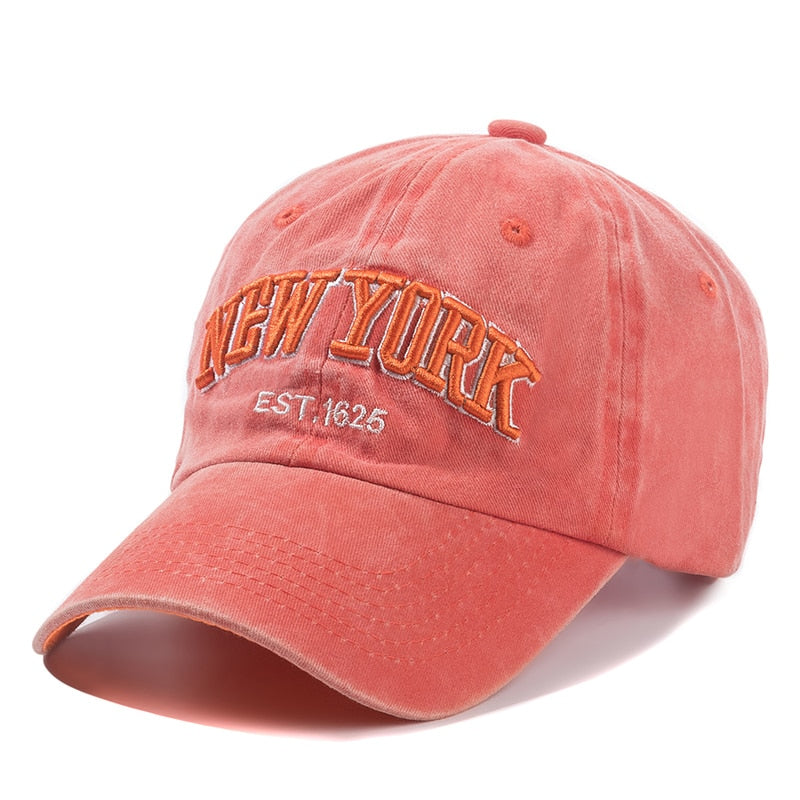 New York Washed Cotton Cap For Men Women Gorras Snapback Caps Baseball Caps Sun protection Casquette Dad Hat Outdoors Cap