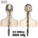 Synthetic Ponytail Hair Extensions Fishtail Fishbone Drawstring Ponytail 20Inch Wrap Around Ponytail For White Women False Braid