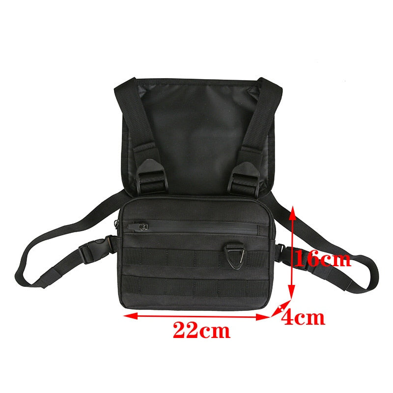 Hip-Hop Men Chest Rig Bag Fashion Unisex Outdoor Vest Backpacks Travel  Chest Pack Sling Bag