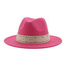 Panama Hat Western Cowboy Hats for Women Solid Big Brim Casual Fedoras Men Women Camel Black White Felted Hat Sombreros Gorras
