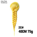 Synthetic Ponytail Hair Extensions Fishtail Fishbone Drawstring Ponytail 20Inch Wrap Around Ponytail For White Women False Braid