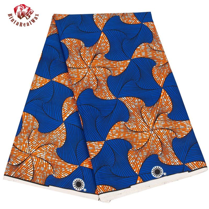 Bintarealwax Ankara African Polyester Wax Prints Fabric Binta RealWax High  Quality 6 yards African Fabric for Party Dress FP6230