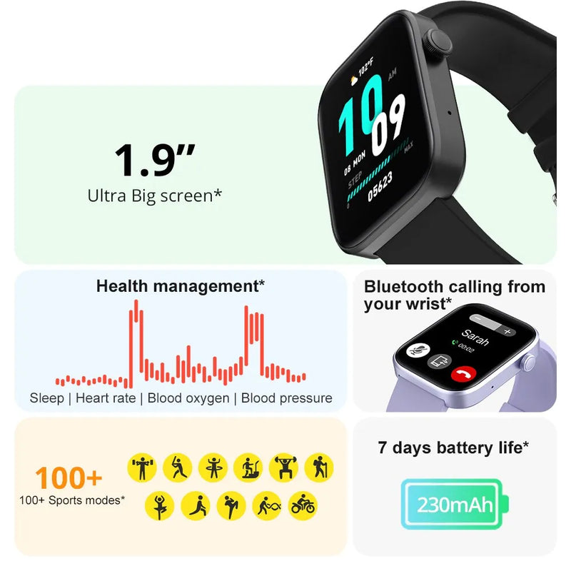 COLMI P71 Voice Calling Smartwatch Men Health Monitoring IP68 Waterpro