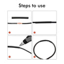 ZIShan 2:1 Shrinkable Wire Shrinking Wrap Tubing Wire Connect Cover Protection with 300W Hot Air Gun 127-530pcs Heat Shrink Tube