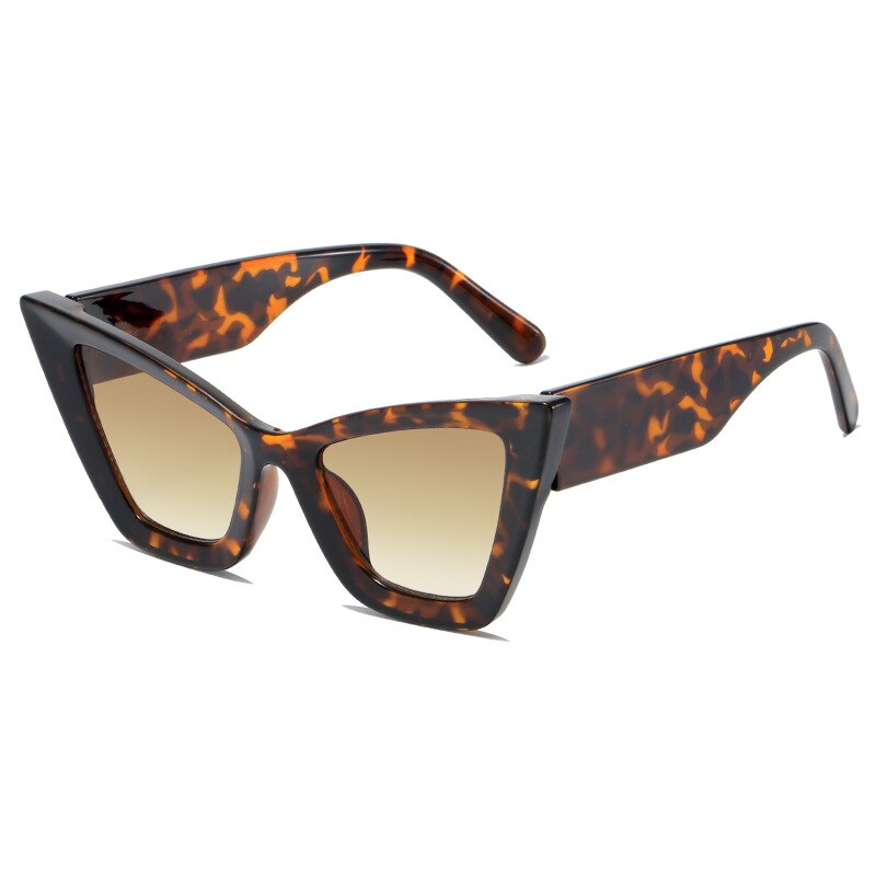 SHAUNA Oversized Cat Eye Sunglasses UV400