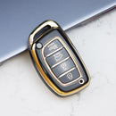 4 Button Soft TPU Shell Fob For Hyundai Ix35 Ix45 I10 I30 I40 Tucson Santa Fe Rena Sonata Elantra Creta Car Smart Key Case Cover