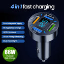 66W Car Charger USB Type C Fast Charging Car Phone Adapter for iPhone 13 12 Xiaomi Huawei Samsung S21 S22 Quick Charge 3.0