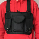 Functional Tactical Chest Bag For Men Fashion Bullet Hip Hop Vest Streetwear Bag Waist Pack Unisex Black Chest Rig Bag 899