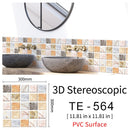 3D Wall Stickers 30x30cm Water and Oil Proof Not Fade wall papers Imitation Brick Tile Stone grain cobblestone for Home Decorate