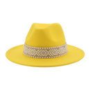 Panama Hat Western Cowboy Hats for Women Solid Big Brim Casual Fedoras Men Women Camel Black White Felted Hat Sombreros Gorras