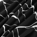 Nice-forever Print Floral Patchwork Button Casual Dress Business Three Quarter Zip Back Bodycon Office Dress b288