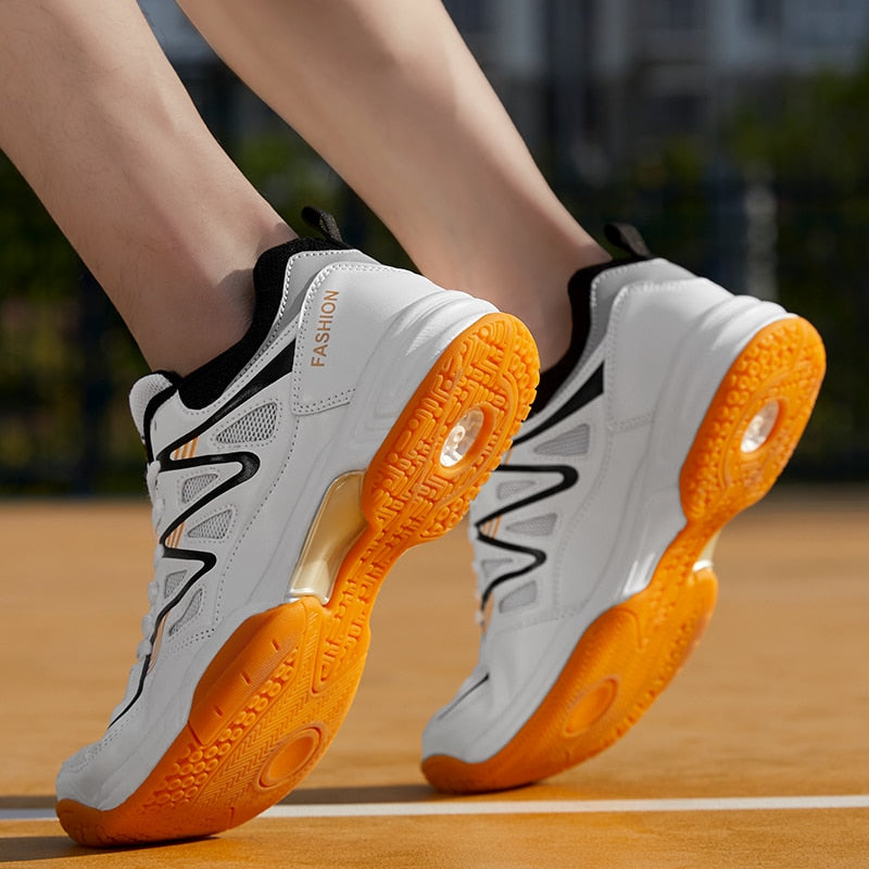 LCXMND Women Men Professional Badminton Tennis Volleyball Shoes Unisexi Flexible Light Sports Training Sneakers Shoes