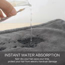 Sinland Ultra Super Absorbent Microfiber Twist Hair Turban Drying Towel Hair Wrap Cap For Bathroom Spa Hot Sale 25cmx65cm 2 PCS