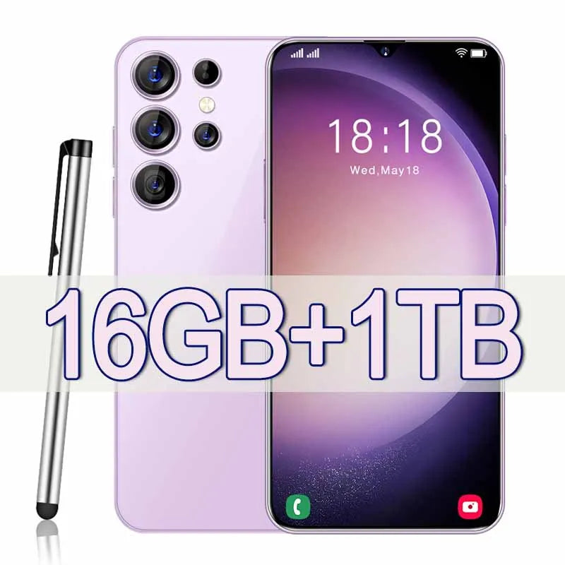 S24 Ultra 7.0 Inch HD Screen Smartphone 16GB+1TB 5G Dual Sim Celulares  Android13