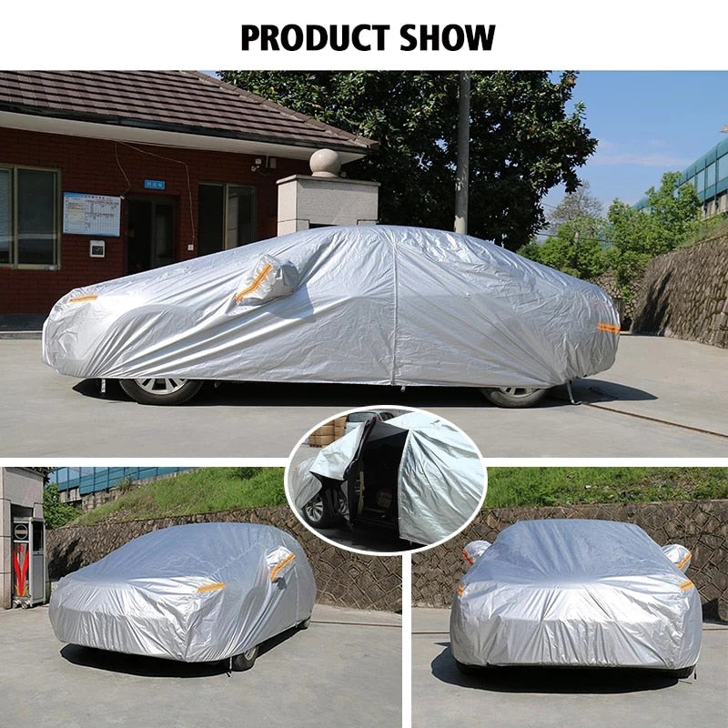 Kayme Waterproof full car covers sun dust Rain protection car