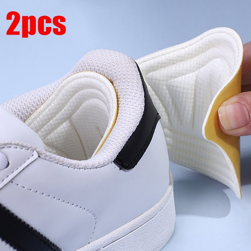 2pcs Shoe Heel Insoles Foot Heel Pad Sports Shoes Adjustable Antiwear Feet Inserts Insoles Heel Protector Sticker Insole Brioche