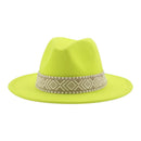 Panama Hat Western Cowboy Hats for Women Solid Big Brim Casual Fedoras Men Women Camel Black White Felted Hat Sombreros Gorras