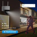 4MP WIFI IP Solar Camera PIR Human Detection 2K Video Surveillanc iCSee CCTV Wireless Rechargeable Battery  Long Time Standby