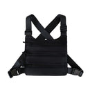 Functional Tactical Chest Bag For Men Fashion Bullet Hip Hop Vest Streetwear Bag Waist Pack Unisex Black Chest Rig Bag 899