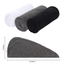 Sinland Ultra Super Absorbent Microfiber Twist Hair Turban Drying Towel Hair Wrap Cap For Bathroom Spa Hot Sale 25cmx65cm 2 PCS