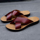 Italian Slippers For Men Shoes High Quality Big Size 47 Slip On Light Flats Male Flip Flops