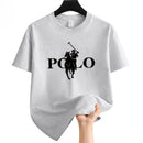 Summer Fashion Brand  Men's Clothes Business Casual Short-sleeved T-shirt Loose and Versatile Crew Neck Top Breathable T-shirt